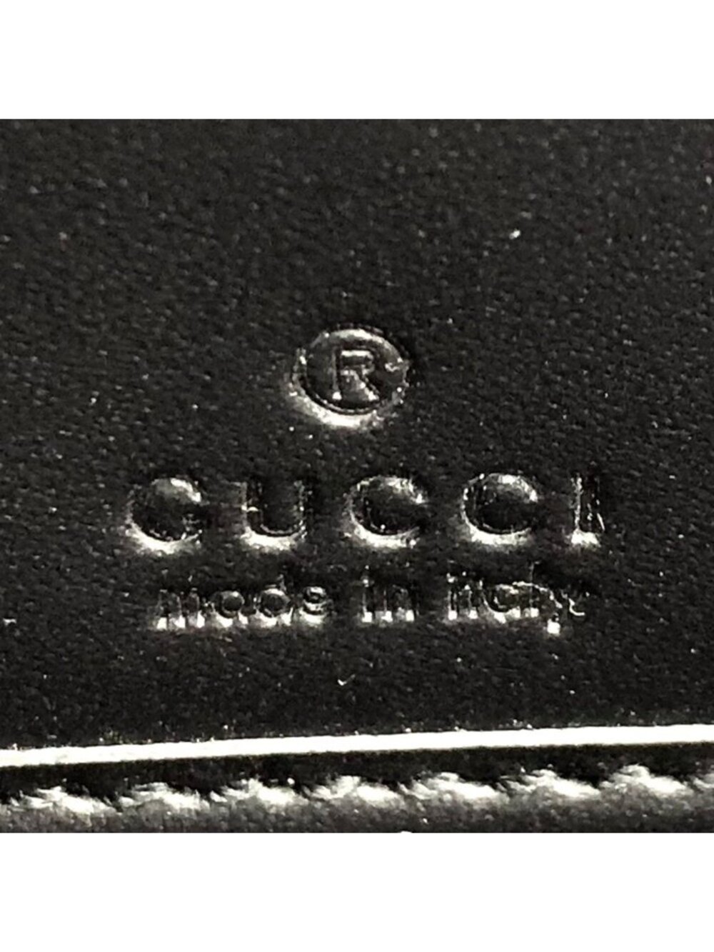 Gucci Guccissima Sherry Line Zip Around Leather Black Multicolor Wallet Silver - Picture 4 of 15